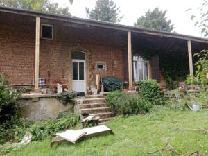 Résultat final poteaux charpente bois Sipo - ETS SEVIN