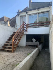 Fabrication escalier extérieur bois Sipo Cumaru - ETS SEVIN