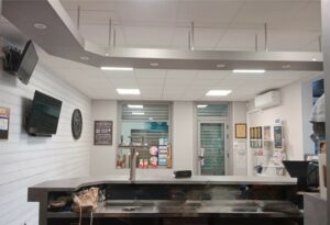 Dalles lumineuses faux plafond terminé - ETS SEVIN