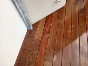 Pose terrasse Cumaru détail lames - ETS SEVIN