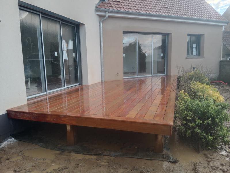 Terrasse réalisée en bois de Cumaru