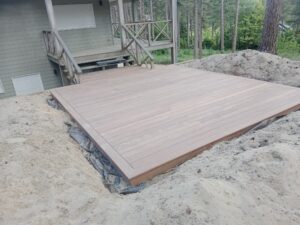 Finition terrasse bois sur mesure Hardelot - ETS SEVIN