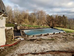 Terrasse ocan piscine intégrée - ETS SEVIN