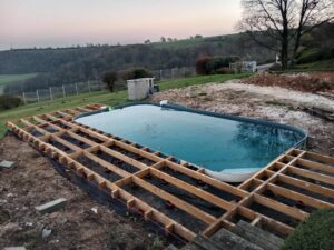 Finition terrasse bois paysage Halinghen - ETS SEVIN